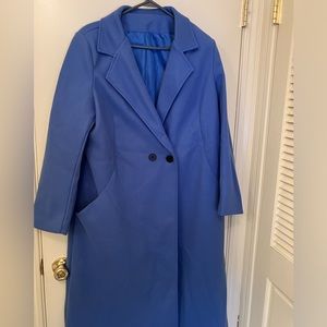 NWOT  BEAUTIFUL, Lightweight Spring Coat, Periwinkle Blue SZ XXL